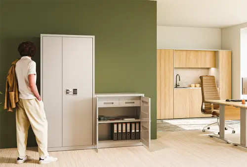 BSE 900 skříň kovová bezpečnostní, 1950x900x420 mm, šedá